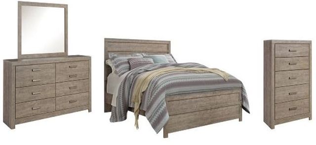 Signature Design by Ashley® Culverbach 4-Piece Gray Queen Panel Bed Set-0
