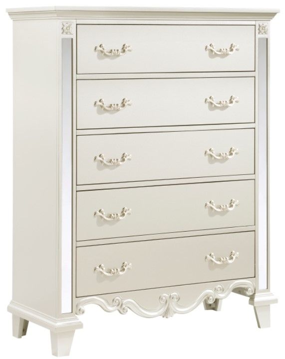 Mazin Furniture Ever Champagne Chest of Drawers-0