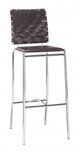 Zuo® Criss Cross Espresso Set of 2 Bar Chair-0