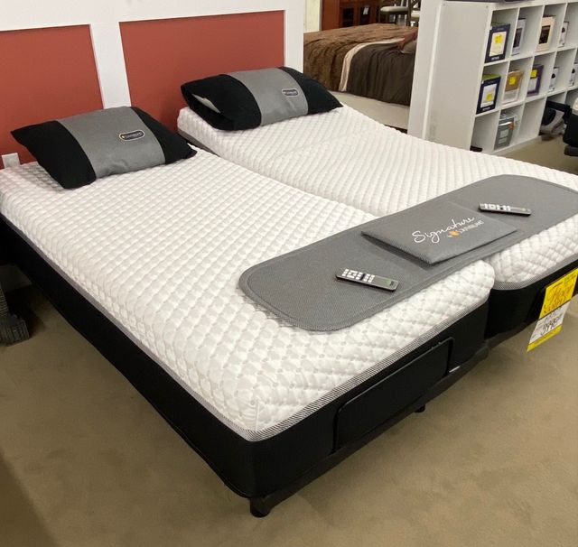 Pikes Plush Hybrid King Split Mattresses with Adjustable Bases-0