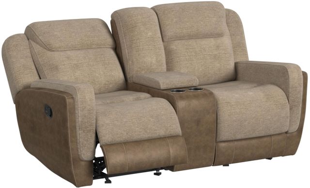 Elements International Hornet Rancho Beige Manual Reclining Loveseat-1