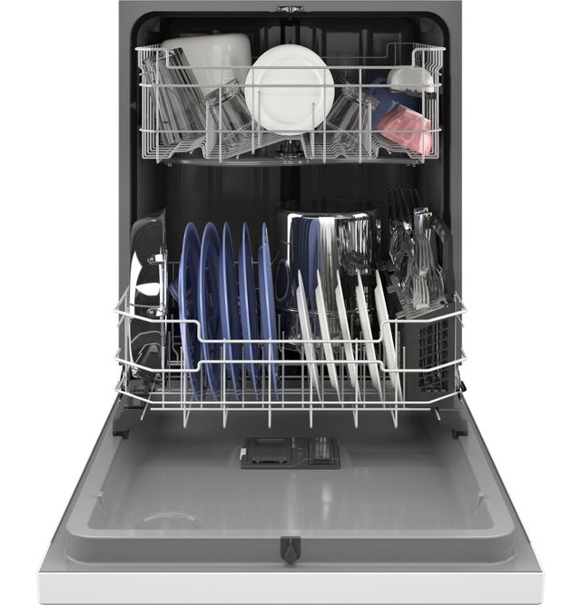 GE® 24" White Built-In Dishwasher-3