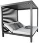 CabanaCoast® Customizable Muse Aluminum Outdoor Daybed Roof with Black Panel-0