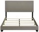 Coaster® Dorian Taupe California King Upholstered Panel Bed -2