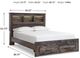 Signature Design by Ashley® Drystan Brown Queen Storage Bookcase Bed-4