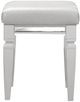 Homelegance® Tamsin White Metallic Vanity Stool-2