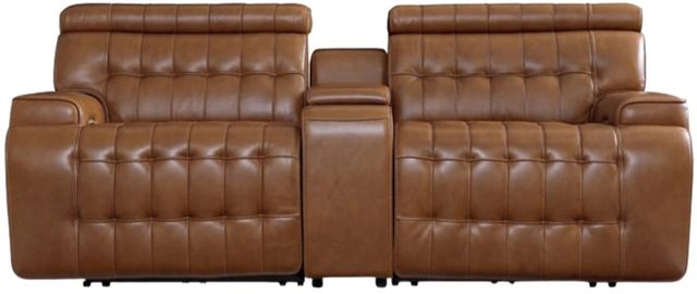 Signature Design by Ashley® Temmpton 3-Piece Chocolate Power Reclining Small Spaced Sectional with Console-0