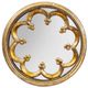 A & B Home Antique Gold Round Wall Mirror-1
