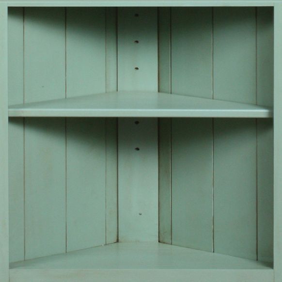 Archbold Furniture Customizable Pantries and Cabinets Pine Corner Shelf-1