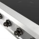 Ilve Nostalgie II 48” Stainless Steel Induction Rangetop with 6 Elements and Burnished Trim-5