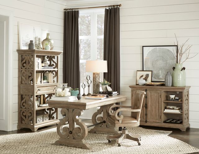 Magnussen Home® Tinley Park Dovetail Grey Bookcase-3