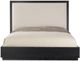 Century® Corso Black-Cerused/Light Gray California King Upholstered Bed-1