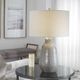 Uttermost® Monacan Gray Textured Table Lamp-1