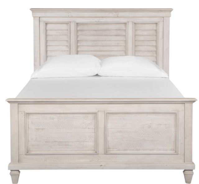 Magnussen Home® Newport Alabaster Queen Shutter Panel Headboard-3