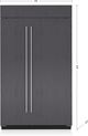 Sub-Zero® Classic Series 28.2 Cu. Ft. Panel Ready Built In Side-by-Side Refrigerator-1
