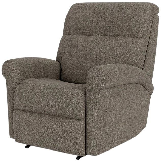 Flexsteel® Davis Brown Power Rocking Recliner with Power Headrest-3