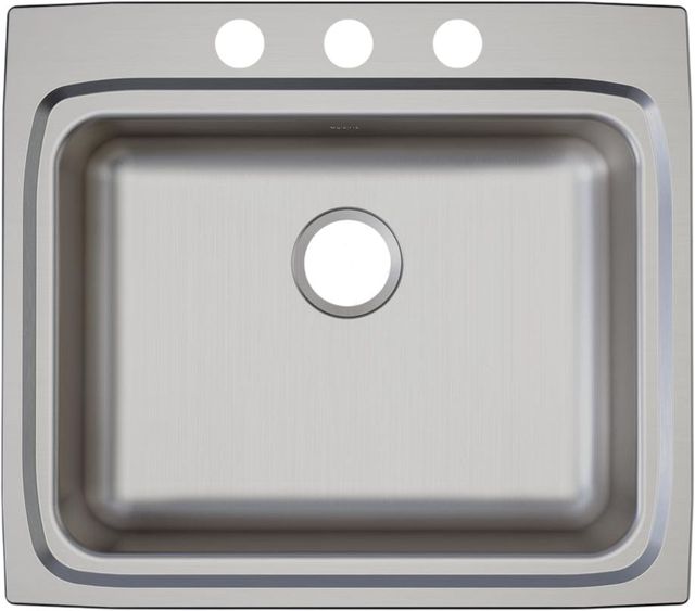 Elkay Lustertone® Classic Lustrous Satin 25" x 22" x 5-1/2" 3-Hole Single Bowl Drop-In ADA Sink-1