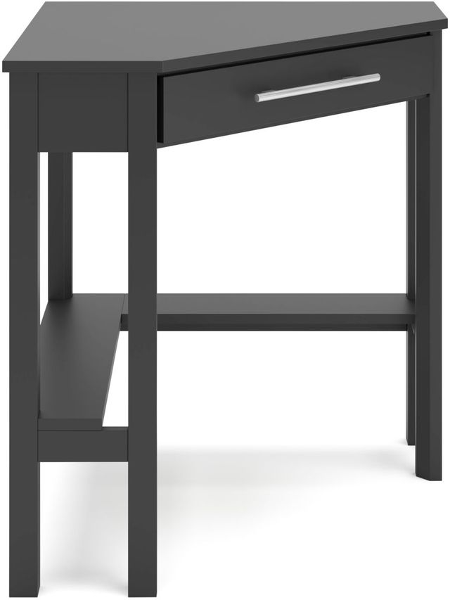 Signature Design by Ashley® Otaska Black Home Office Corner Desk-2
