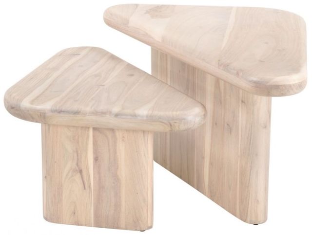 Zuo® Modern Navidic 2-Piece Beige/Natural Coffee Table Set-2