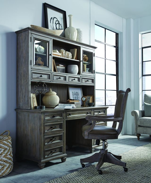 Magnussen Home® Lancaster Dovetail Grey Swivel Chair-6