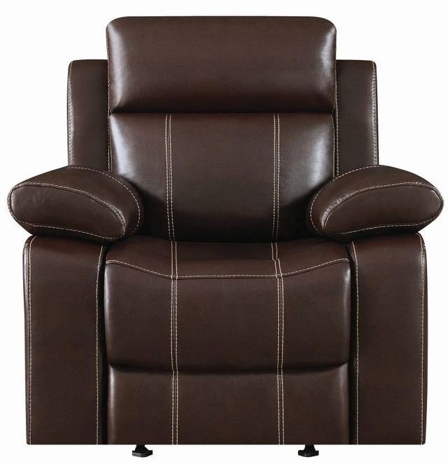 Coaster® Myleene Chestnut Glider Recliner-0