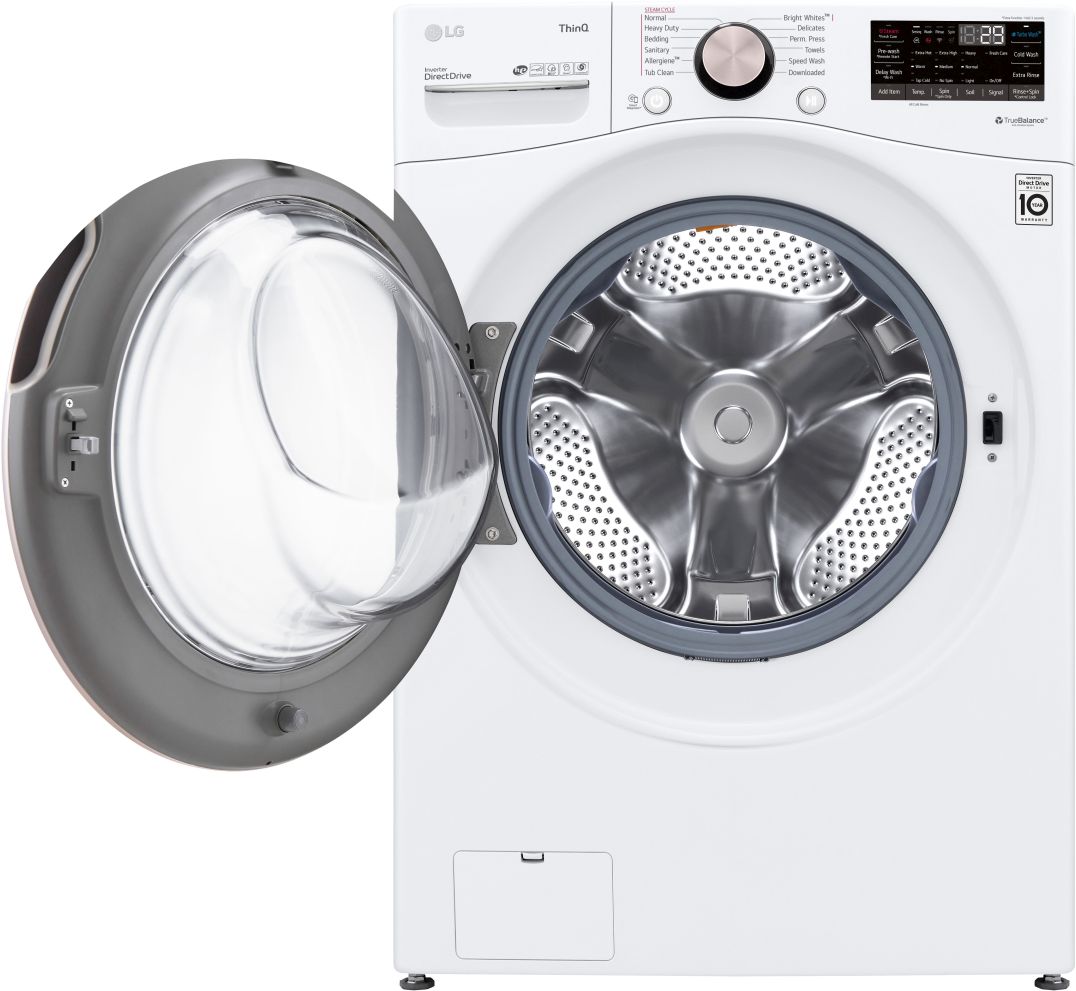 LG White Front Load Laundry Pair - Thumbnail 3