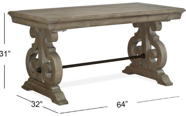 Magnussen Home® Tinley Park Dovetail Gray Writing Desk-2