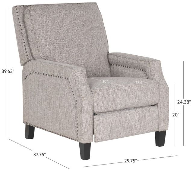 Powell® Portico Coconut Manual Recliner-4