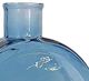 A & B Home Eliana Ocean Blue Glass Vase with Iron and Stone -1