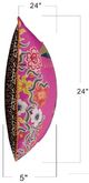 Stylecraft Tinck Brown/Pink Throw Pillow-5