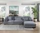 Homelegance® Traverse 4-Piece Gray Modular Sectional with Ottoman-1