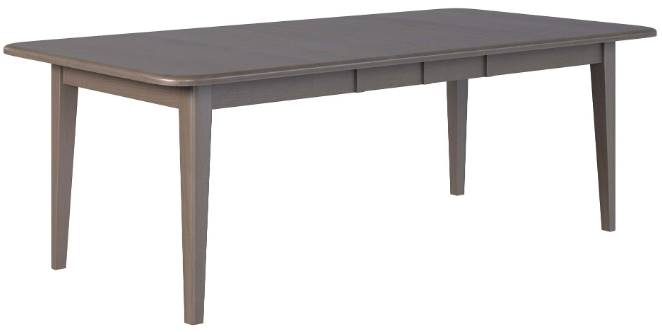 Country View Woodworking Customizable Ithaca Wormy Maple Top 42" Dining Table with 2-Leaves and Brown Maple Base