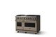 Viking® 5 Series 48" Nantucket Pro Style Dual Fuel (LP) Range with Brushed Brass Trim-2