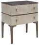 Century® Edison Gray/Silver Nightstand-0