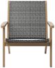 New Classic® Home Furnishings Radius Gray Acacia/Wicker Outdoor Patio Side Chair-2