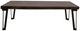 International Furniture Direct Walnut Reddish Brown Cocktail Table with Black Base-2