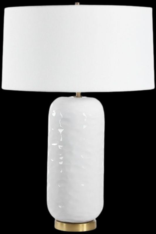 Uttermost® Iona White Table Lamp-0