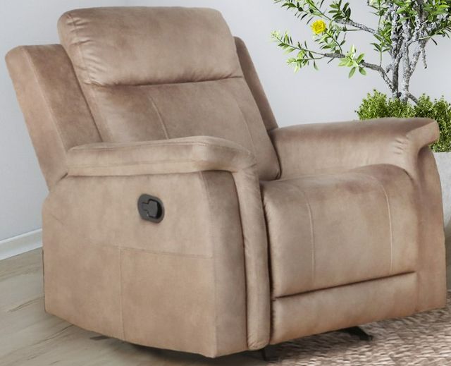 New Classic® Home Furnishings Palmer Light Brown Glider Recliner-0