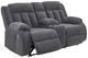 Signature Design by Ashley® Observation Steel Double Power Reclining Reclining Loveseat with Console-1