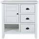 Jofran Inc. Artisan's Craft Distressed Weathered White Accent Chest-1