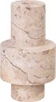 TOV Furniture Natural Travertine Turned Candle Holder-0