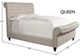 Parker House® Jackie Crepe Queen Upholstered Sleigh Bed-2