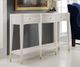Modern History Somerset Bay Home Serpentine White Console Table-1