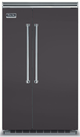 Viking® 5 Series 29.05 Cu. Ft. Graphite Gray Built In Side By Side Refrigerator-0
