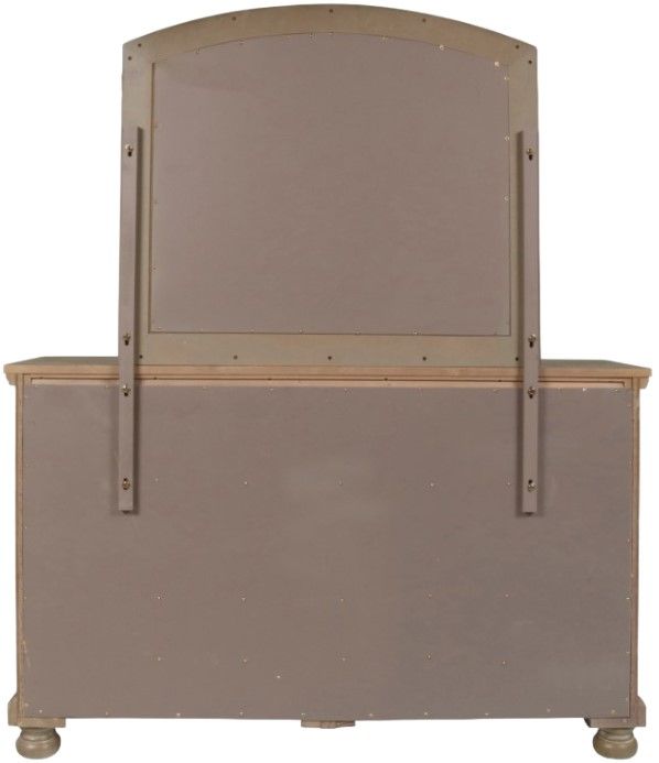 New Classic® Home Furnishings Allegra Pewter Dresser and Mirror-3