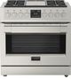 Fulgor Milano 600 Series 36" Stainless Steel Pro Style Dual Fuel Range-0