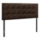 Monarch Specialties Inc. Brown Leather Look Full Headboard-0