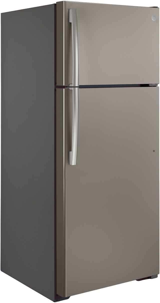 GE® 17.5 Cu. Ft. Slate Top Freezer Refrigerator-3