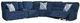Signature Design by Ashley® Acklen Place 6-Piece Navy Power Reclining L-Shape Sectional-0