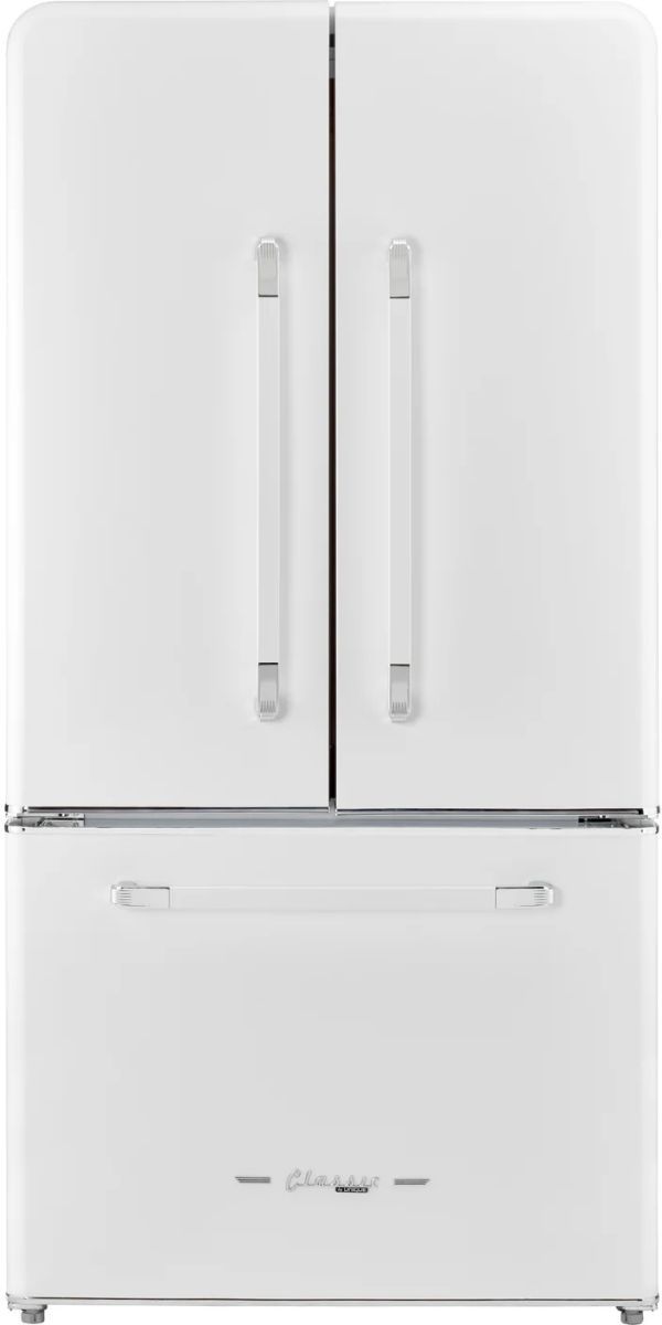 Unique® Appliances 36" 21.4 Cu. Ft. Marshmallow White Counter Depth French Door Refrigerator-0